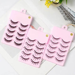 5 Pairs Manga Lashes New Arrival Anime Cosplay Natural Wispy Korean Makeup Artificial False Eyelashes - ProTrendyz