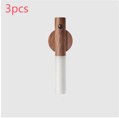 Auto LED USB Magnetic Wood Wireless Night Light Corridors Porch Lights PIR Motion Sensor Wall Light Cabinet Lamp - ProTrendyz