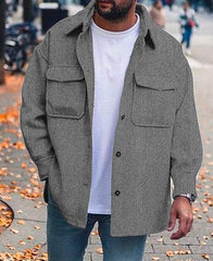 Coat Men Polo Collar Top Men Fashion Work Clothes - ProTrendyz