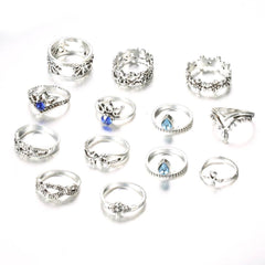 Hollow Jeweled 13-piece Set Women's Ring Suit - ProTrendyz