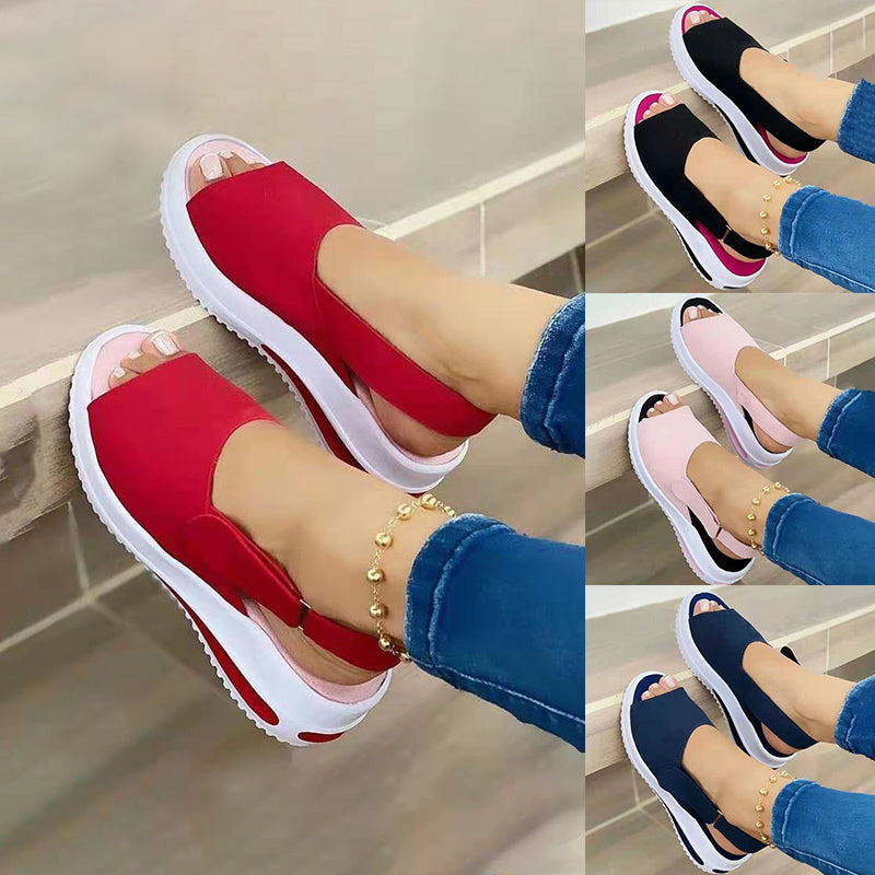 Velcro Casual Summer Women Sandals Fish Mouth Sandals ProTrendyz