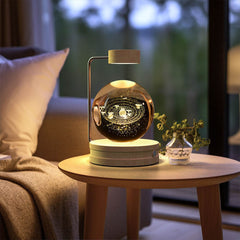 Crystal Ball Cosmic Dinosaur Indoor Night Light USB Power Warm Bedside Light Birthday Gift Night Lamp ProTrendyz