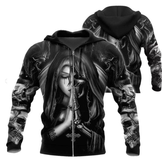 Halloween Skull Anime 3D Sweatshirt - ProTrendyz