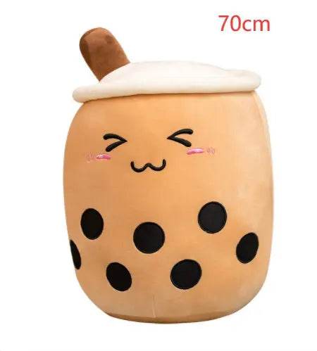 Cute Fruit Drink Plush Stuffed Soft Strawberry Milk Tea Plush Boba Tea Cup Toy Bubble Tea Pillow Cushion Kids Gift US - ProTrendyz