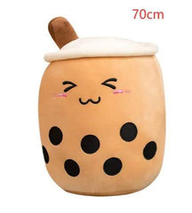 Cute Fruit Drink Plush Stuffed Soft Strawberry Milk Tea Plush Boba Tea Cup Toy Bubble Tea Pillow Cushion Kids Gift US - ProTrendyz