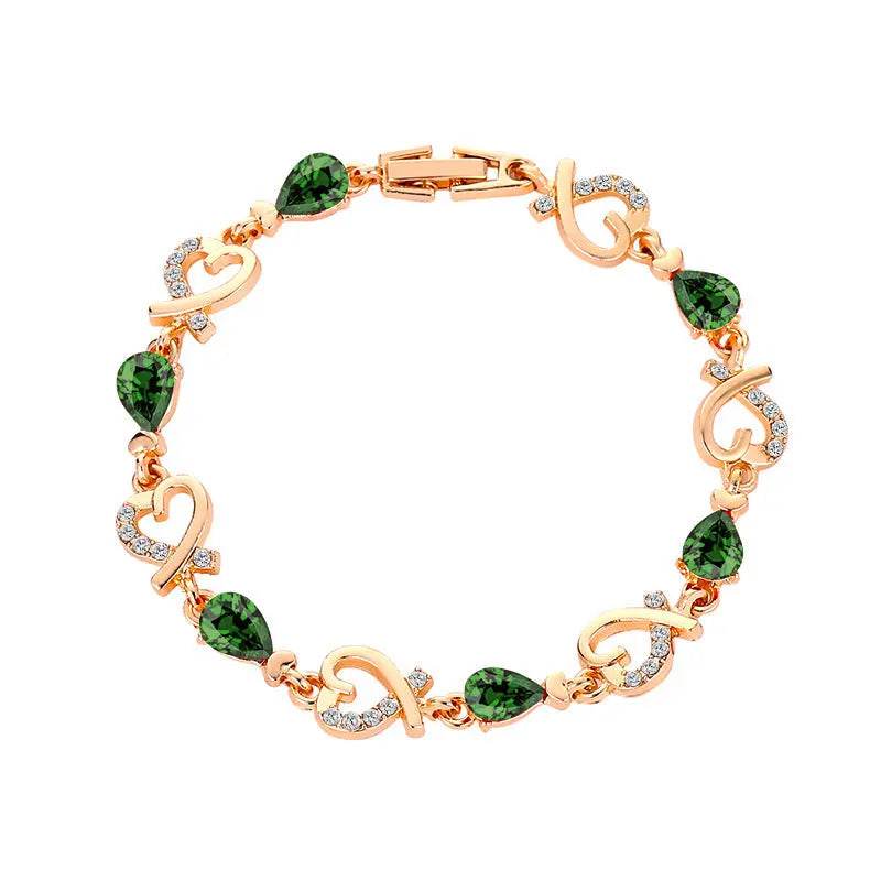 Hollow Love Bracelet With Rhinestones Fashion Temperament Heart-shaped Bracelet For Valentine's Day Gift Jewelry - ProTrendyz