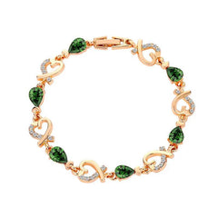Hollow Love Bracelet With Rhinestones Fashion Temperament Heart-shaped Bracelet For Valentine's Day Gift Jewelry - ProTrendyz