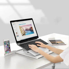 New Laptop Stand Multifunctional Folding Lift Portable Laptop Stand Monitor Increase Rack Aluminum Alloy Base - ProTrendyz
