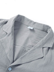 Men's Tops Casual Button Down Shirt Short Sleeve Beach Shirt Summer Mens Clothing - ProTrendyz