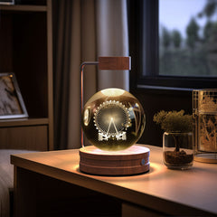 Crystal Ball Cosmic Dinosaur Indoor Night Light USB Power Warm Bedside Light Birthday Gift Night Lamp ProTrendyz