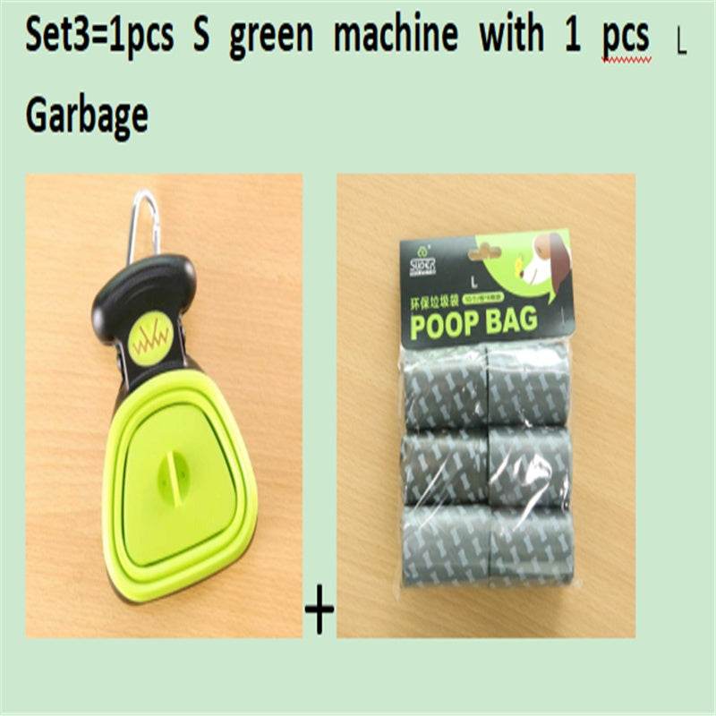 Dog Pet Travel Foldable Pooper Scooper With 1 Roll Decomposable bags Poop Scoop Clean Pick Up Excreta Cleaner Epacket Shipping - ProTrendyz
