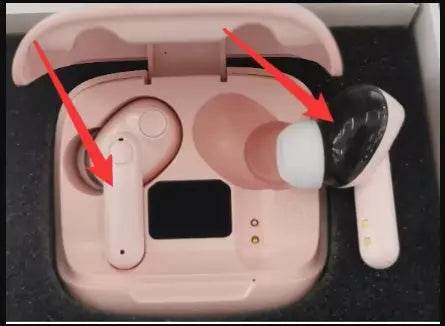 New Mini Transparent Wireless Bluetooth Headset Digital Display ENC Noise Reduction True Wireless Sports Music - ProTrendyz