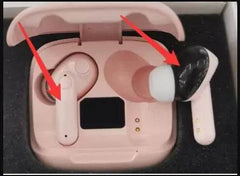New Mini Transparent Wireless Bluetooth Headset Digital Display ENC Noise Reduction True Wireless Sports Music - ProTrendyz