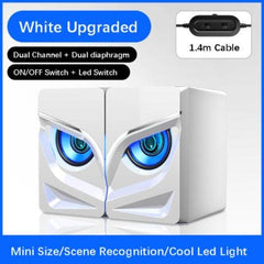 PC Gaming Speakers, 2.0 Channel Stereo Desktop Computer Sound Bar Speakers - ProTrendyz