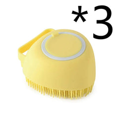 Silicone Dog Bath Massage Gloves Brush Pet Cat Bathroom Cleaning Tool Comb Brush For Dog Can Pour Shampoo Dog Grooming Supplies - ProTrendyz