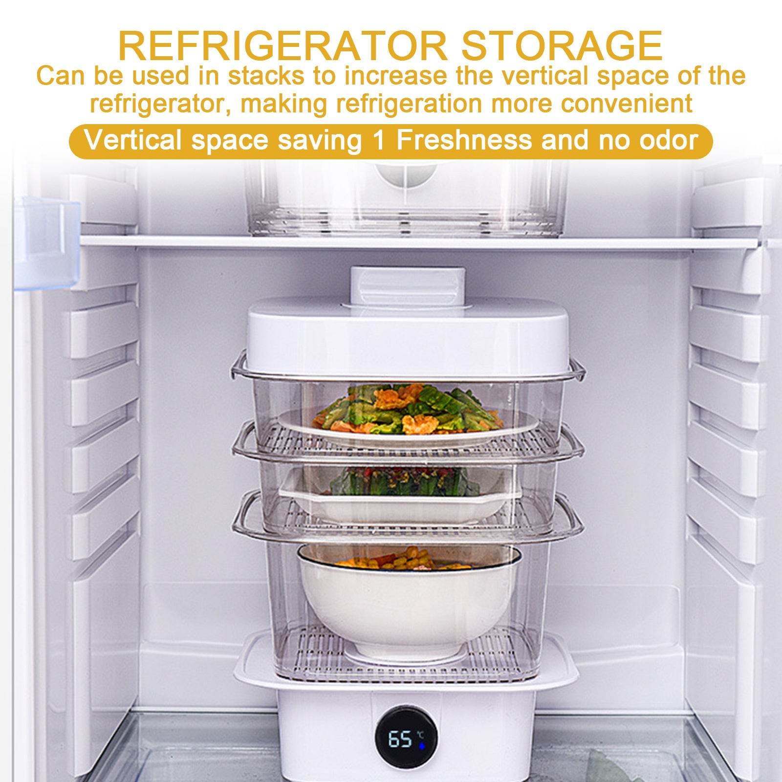 Multi-layer Dish Cover Heat Preservation Kitchen Cover Dining Table Leftover Storage Box Transparent Stack Cooking Hood Steamer - ProTrendyz