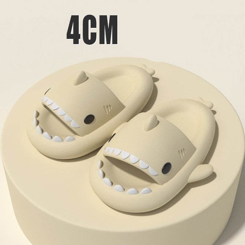 Adult's Slippers Indoor Outdoor Funny Shark Cartoon - ProTrendyz