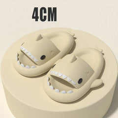 Adult's Slippers Indoor Outdoor Funny Shark Cartoon - ProTrendyz