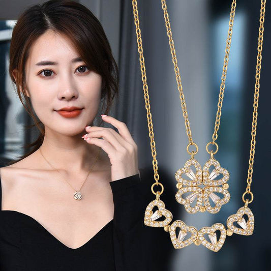 Variety Four-leaf Clover Non-fading Light Luxury Titanium Steel Necklace - ProTrendyz