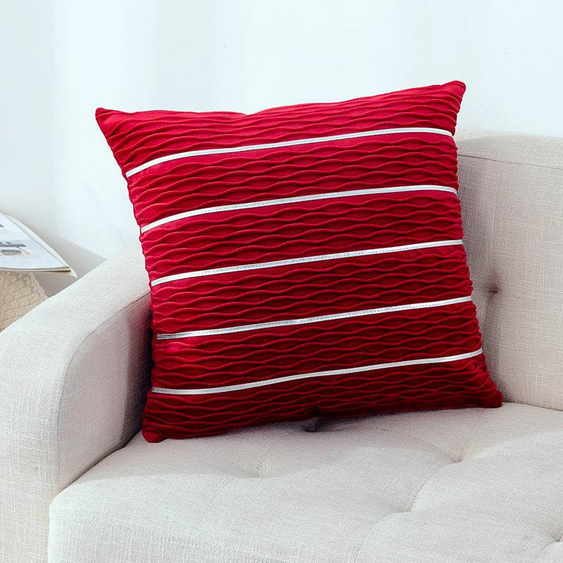 Simple Luxury Striped Velvet Pillow Cover Pillow Cushion Cover Pillow Case Covers for Sofa Flannel Velvet Sofa Cushion Cover - ProTrendyz