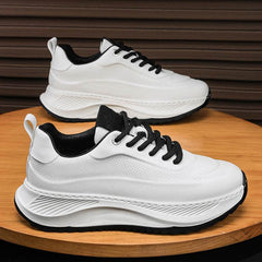 Men's Thick-soled Sports Shoes Casual Breathable Sneakers Lace-up Dad Shoes Boy - ProTrendyz