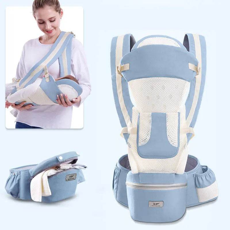 Ergonomic Baby Carrier Infant Baby Hipseat Carrier 3 In 1 Front Facing Ergonomic Kangaroo Baby Wrap Sling - ProTrendyz