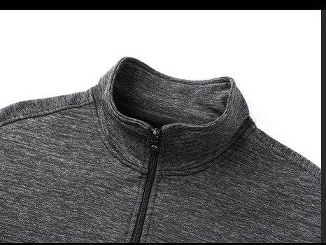 Dad Wears A Jacket With A Stand-up Collar And A Casual Jacket - ProTrendyz