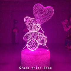 3D Lamp Acrylic USB LED Night Lights Neon Sign Lamp Xmas Christmas Decorations For Home Bedroom Birthday Decor Valentines Day Gifts - ProTrendyz