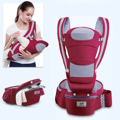 Ergonomic Baby Carrier Infant Baby Hipseat Carrier 3 In 1 Front Facing Ergonomic Kangaroo Baby Wrap Sling - ProTrendyz