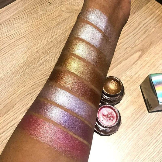 Face Highlighter Jelly Gel Mermaid Eyeshadow Glow Body Glitter Festival Makeup Iluminador Gold Liquid Highlighter Bronzer - ProTrendyz