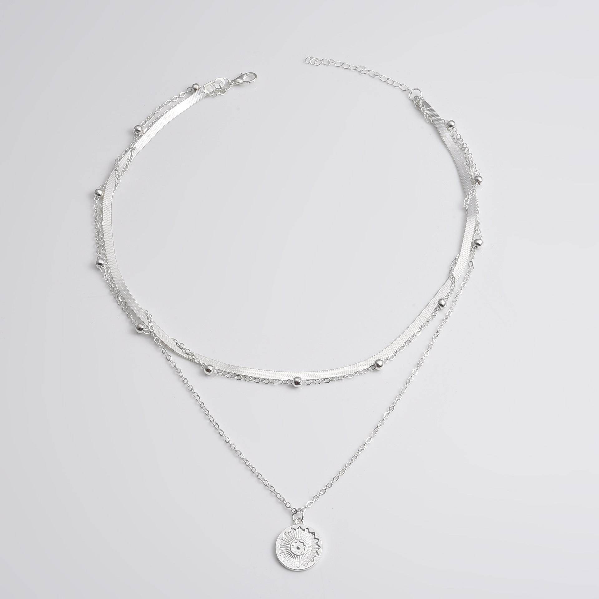 Women's Fashion Personalized Simple Multi-layer Lotus Pendant Necklace - ProTrendyz