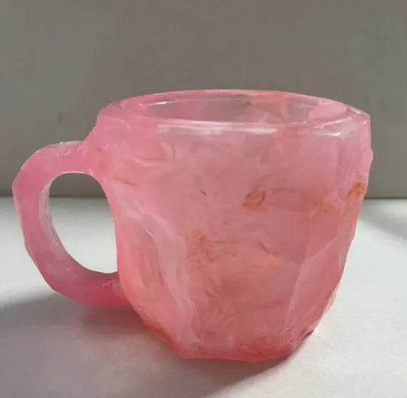 400ml Resin Mineral Crystal Coffee Mugs With Handles Elegant Fake Mineral Crystal Cup For Workplace Home Decor Christmas Gift Kitchen Gadgets - ProTrendyz