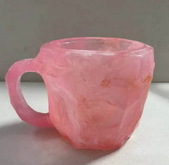 400ml Resin Mineral Crystal Coffee Mugs With Handles Elegant Fake Mineral Crystal Cup For Workplace Home Decor Christmas Gift Kitchen Gadgets - ProTrendyz