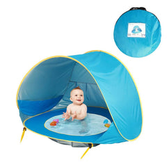 Baby Beach Tent Kids Outdoor Camping Easy Fold Up Fold Down Waterproof Up Sun Awning Tent UV-protecting - ProTrendyz