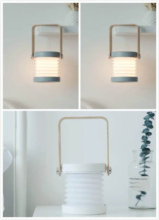 Foldable Touch Dimmable Reading LED Night Light Portable Lantern Lamp USB Rechargeable For Home Decor US - ProTrendyz
