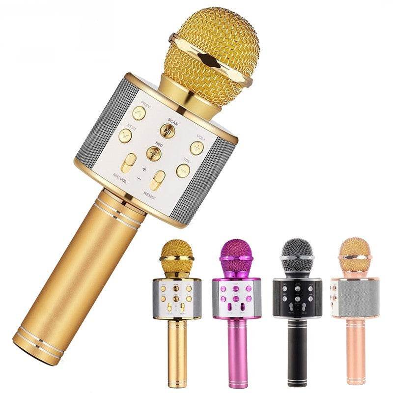 Wireless Microphone Portable Bluetooth Mini Home Ktv For Music Playing Singing Speaker Player - ProTrendyz