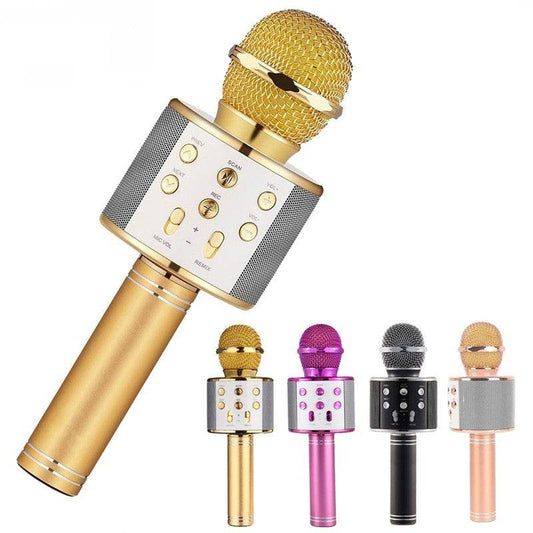Wireless Microphone Portable Bluetooth Mini Home Ktv For Music Playing Singing Speaker Player - ProTrendyz