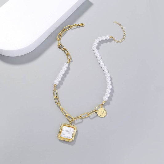 Faux Baroque Pearl Necklace - ProTrendyz