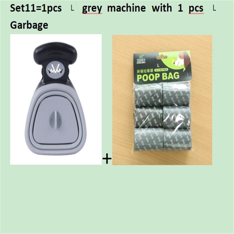 Dog Pet Travel Foldable Pooper Scooper With 1 Roll Decomposable bags Poop Scoop Clean Pick Up Excreta Cleaner Epacket Shipping - ProTrendyz