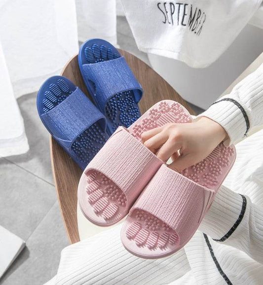 Reflexology Foot Massage Slippers Bath Slippers Tension Relief Acupuncture Feet Massager Household Slipper Foot Health Care - ProTrendyz