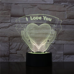 Valentines Day Gift Hands Holding Love 3D Night Light ProTrendyz