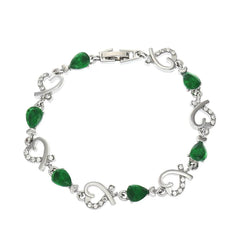Hollow Love Bracelet With Rhinestones Fashion Temperament Heart-shaped Bracelet For Valentine's Day Gift Jewelry - ProTrendyz