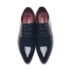 Men Leather Shoes Men Business Casual Dress Shoes Business Casual Leather Shoes Slip-on Black Driving Shoe For Men - ProTrendyz