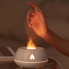 Flame Humidifier Aromatherapy Diffuser 7 Colors Light Home Air Humidifier 130ML USB Room Fragrance Essential Oil Diffuser Dry Nose - ProTrendyz