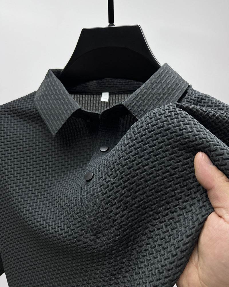 Mesh Ice Silk Short Sleeve T-shirt Mens Clothing - ProTrendyz