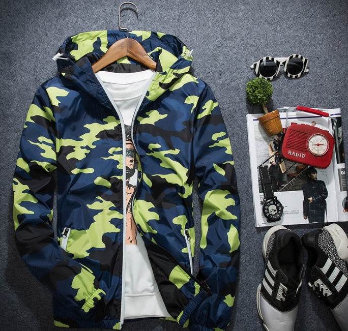 Covrlge Men Jacket Fashion Spring Men Brand Camouflage Jackets Casual Mens Coat Men's Hooded Luminous Zipper Coats MWJ011 - ProTrendyz