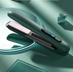 Wireless Hair Straightener Flat Iron Mini 2 IN 1 Roller USB 5000mAh Max 200 Degree Portable Cordless Curler 4 Levels Dry And Wet Uses - ProTrendyz
