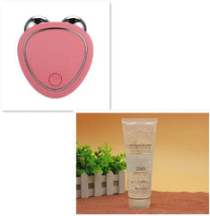 Portable Facial Micro-current Beauty Instrument For Lifting Thinning And Reducing Edema With Double Roller Massager - ProTrendyz