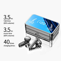 Wireless Bluetooth Earphone In-ear Super Long Standby Wireless Headsets With Mic LED Stereo Audio Sport Earbuds - ProTrendyz