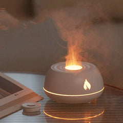 Flame Humidifier Aromatherapy Diffuser 7 Colors Light Home Air Humidifier 130ML USB Room Fragrance Essential Oil Diffuser Dry Nose - ProTrendyz